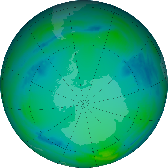 Ozone Map 2000-07-06